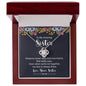 Sister - Distance Never Separates Two Hearts - Love Knot Necklace-[Heartfelt Family Gift]