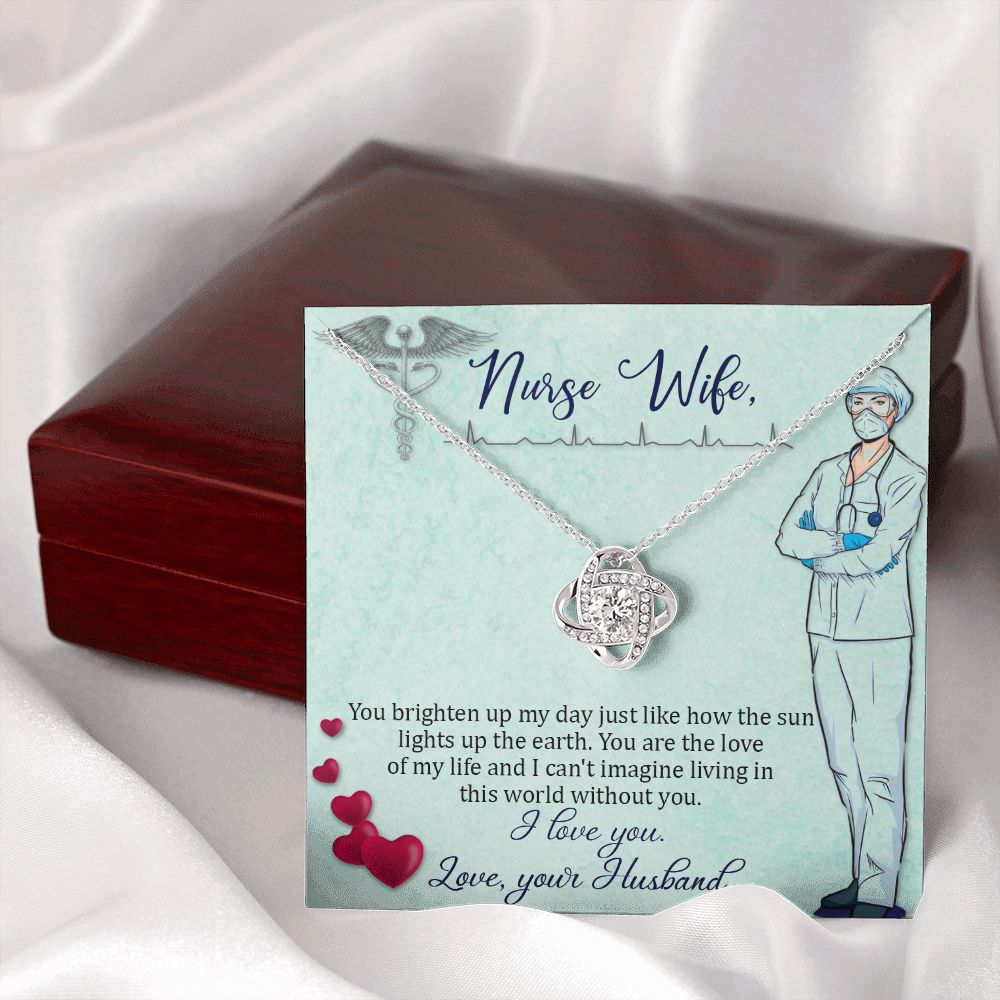 Nurse Wife - You Brighten My Day - Knot Necklace-[Heartfelt Family Gift]
