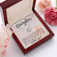 To My Superhero Daughter Love Knot Necklace-[Heartfelt Family Gift]