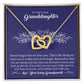 To Our Lovely Granddaughter - Interlocking Hearts Necklace-[Heartfelt Family Gift]