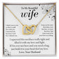 To My Wife - Love and Light - Interlocking Hearts Necklace-[Heartfelt Family Gift]