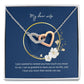 Interlocking Hearts Necklace - Express Your Love for Your Wife - Perfect Gift-[Heartfelt Family Gift]