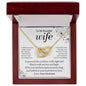 To My Wife - Love and Light - Interlocking Hearts Necklace-[Heartfelt Family Gift]