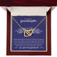 To Our Lovely Granddaughter - Interlocking Hearts Necklace-[Heartfelt Family Gift]