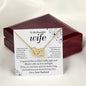 To My Wife - Love and Light - Interlocking Hearts Necklace-[Heartfelt Family Gift]
