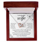 To My Wife - Love and Light - Interlocking Hearts Necklace-[Heartfelt Family Gift]