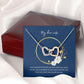 Interlocking Hearts Necklace - Express Your Love for Your Wife - Perfect Gift-[Heartfelt Family Gift]