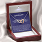 To Our Lovely Granddaughter - Interlocking Hearts Necklace-[Heartfelt Family Gift]