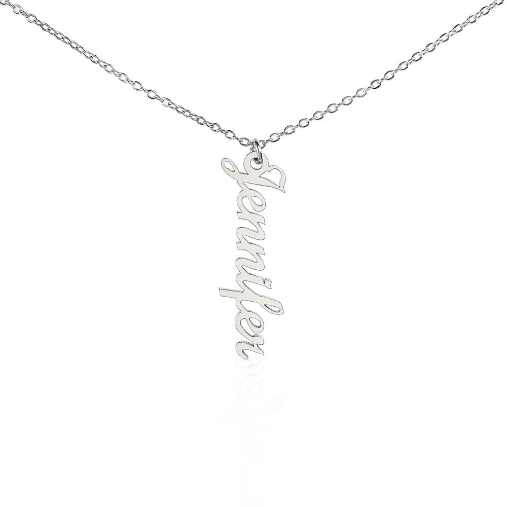 Vertical Name Personalized Necklace-[Heartfelt Family Gift]