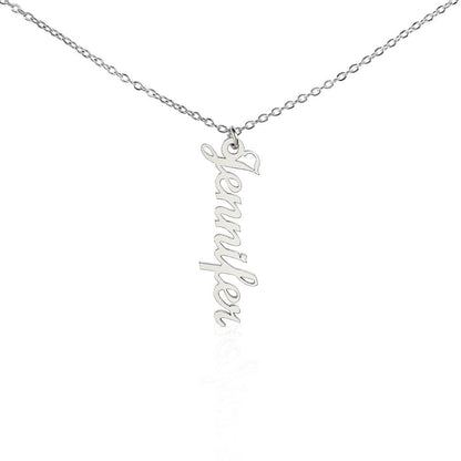 Vertical Name Personalized Necklace-[Heartfelt Family Gift]