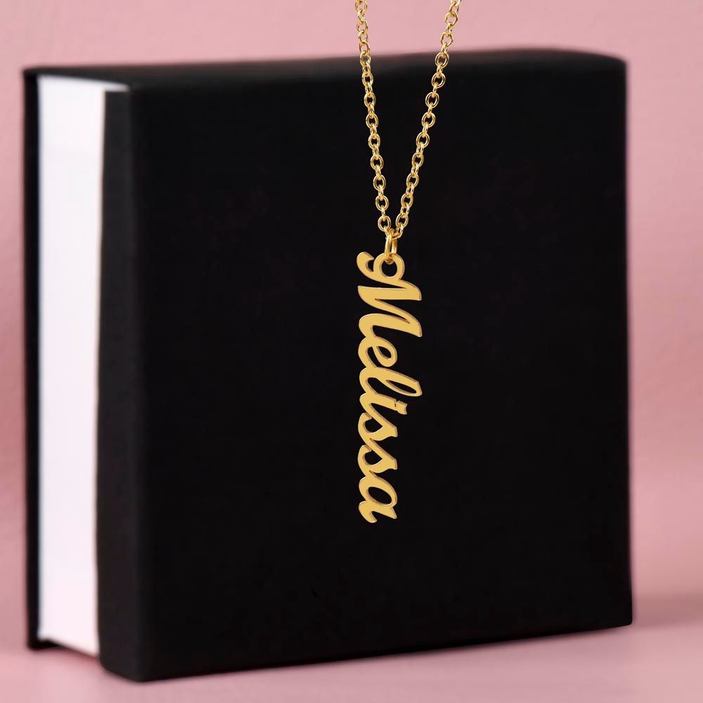 Vertical Name Personalized Necklace-[Heartfelt Family Gift]