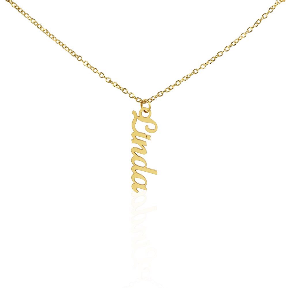Vertical Name Personalized Necklace-[Heartfelt Family Gift]