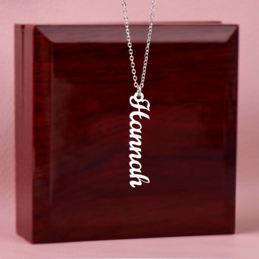 Vertical Name Personalized Necklace-[Heartfelt Family Gift]