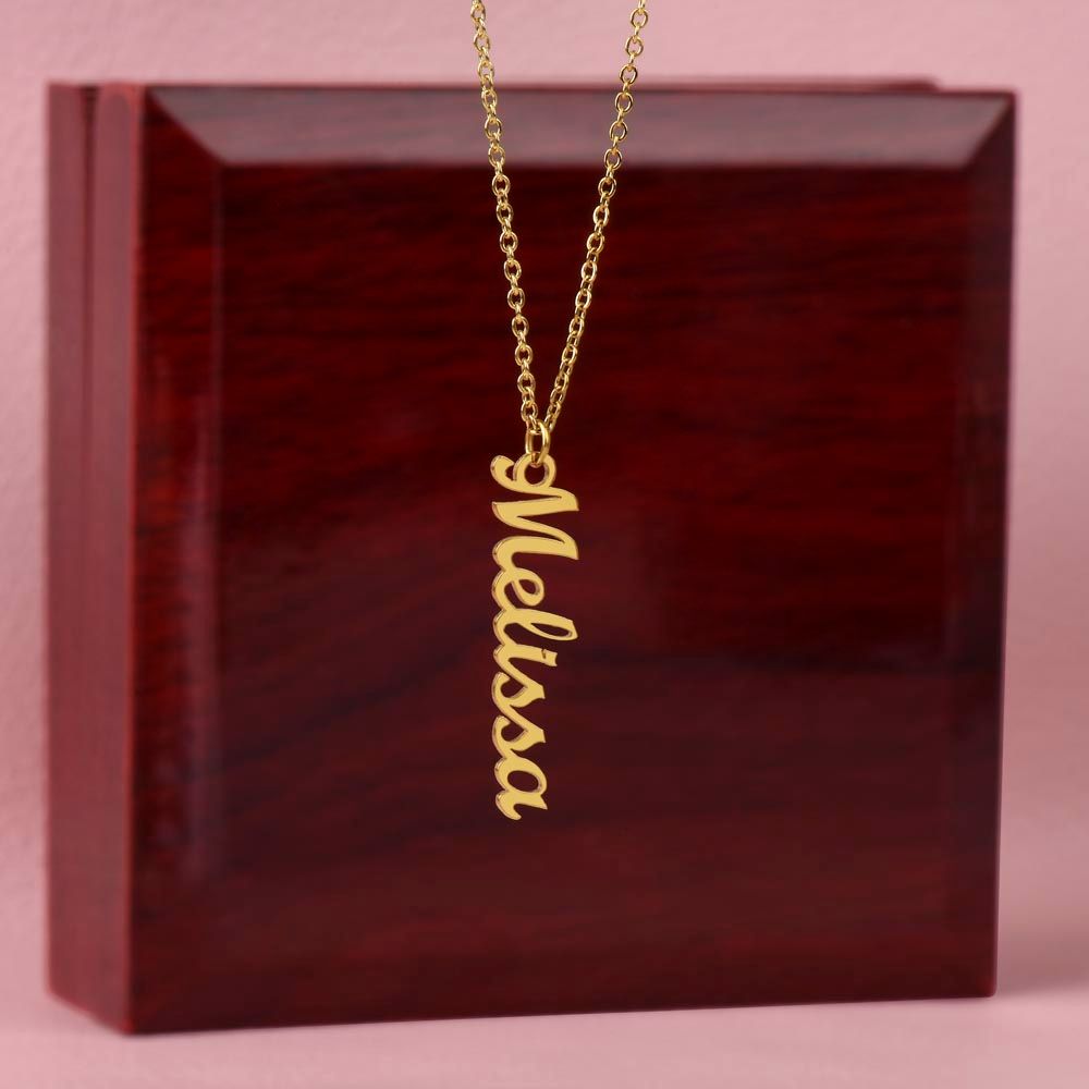 Vertical Name Personalized Necklace-[Heartfelt Family Gift]