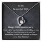Wife 10th Anniversary - Forever Love Heart Necklace-[Heartfelt Family Gift]