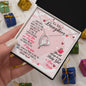To my Daughter-01 Daughter Forever Love Heart Necklace-[Heartfelt Family Gift]