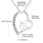 Wife 10th Anniversary - Forever Love Heart Necklace-[Heartfelt Family Gift]