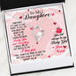 To my Daughter-01 Daughter Forever Love Heart Necklace-[Heartfelt Family Gift]