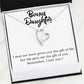 Stepdaughter Forever Love Heart Necklace-[Heartfelt Family Gift]