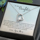 To My Daughter -Learn From Everything -  Forever Love Heart Necklace-[Heartfelt Family Gift]