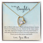To My Daughter -Learn From Everything -  Forever Love Heart Necklace-[Heartfelt Family Gift]
