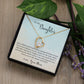 To My Daughter -Learn From Everything -  Forever Love Heart Necklace-[Heartfelt Family Gift]