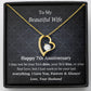 Wife 7th Anniversary Forever Love Heart Necklace-[Heartfelt Family Gift]