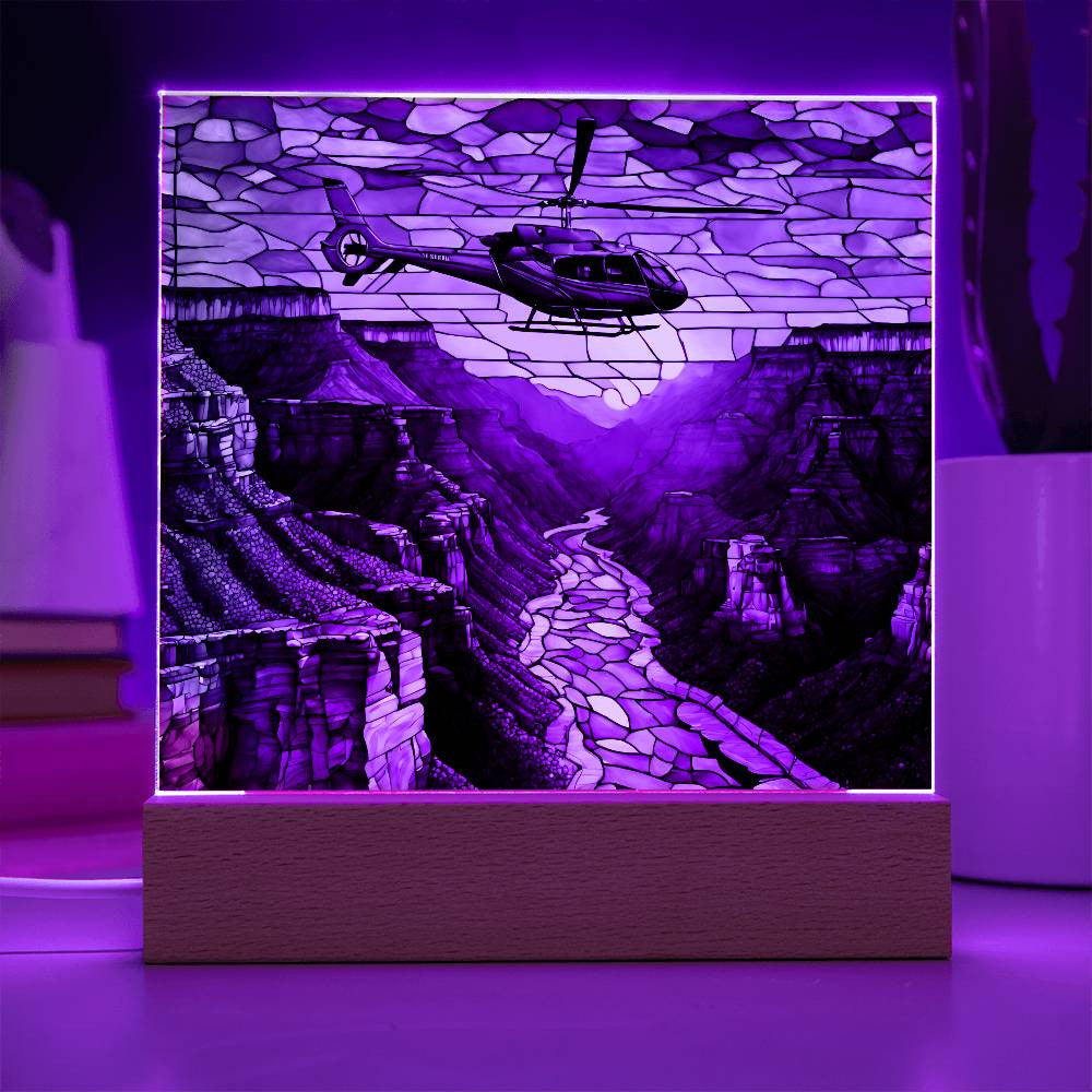 Grand Canyon Acrylic Square Plaque-[Heartfelt Family Gift]