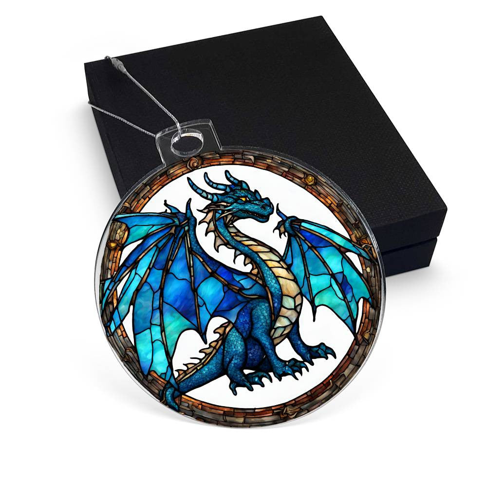 Blue Dragon Acrylic Ornament-[Heartfelt Family Gift]