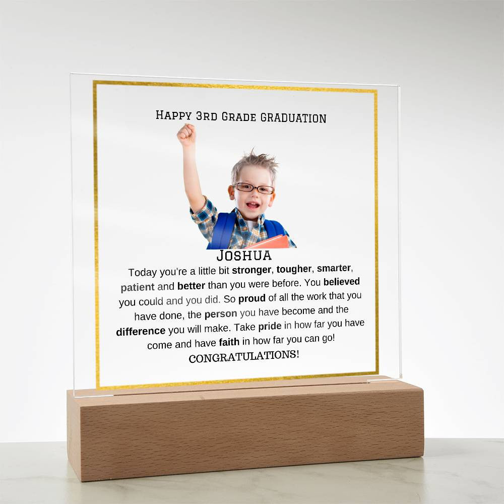 Personalized Photo Plaque - Elementary Middle School Graduation Gift-[Heartfelt Family Gift]