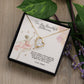 To My Beautiful Ballerina Love Mom Forever Love Heart Necklace Dance Recital Gift-[Heartfelt Family Gift]