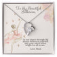 To My Beautiful Ballerina Love Mom Forever Love Heart Necklace Dance Recital Gift-[Heartfelt Family Gift]