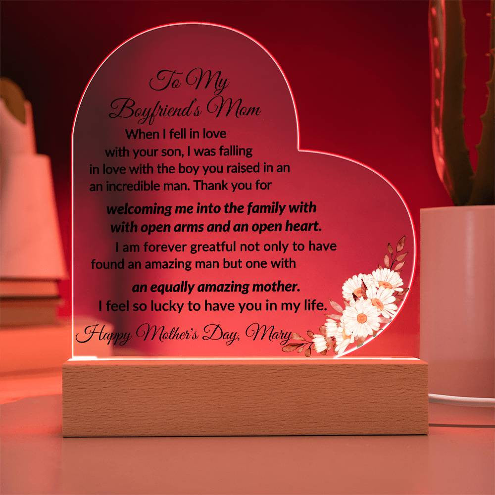 Acrylic Heart Plaque-[Heartfelt Family Gift]