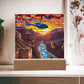 Grand Canyon Acrylic Square Plaque-[Heartfelt Family Gift]