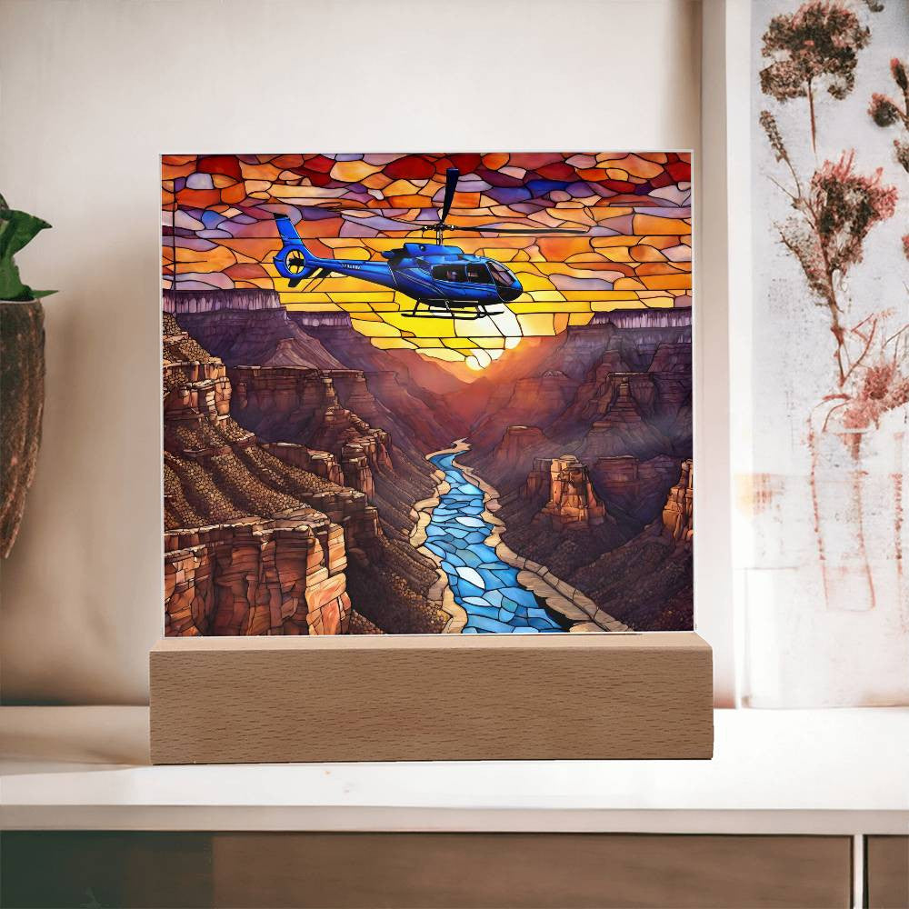 Grand Canyon Acrylic Square Plaque-[Heartfelt Family Gift]