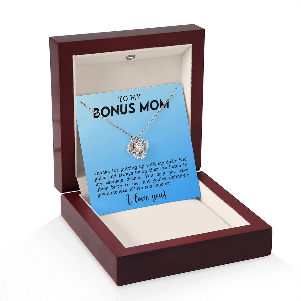 Stepmother Love Knot Necklace Gift-[Heartfelt Family Gift]