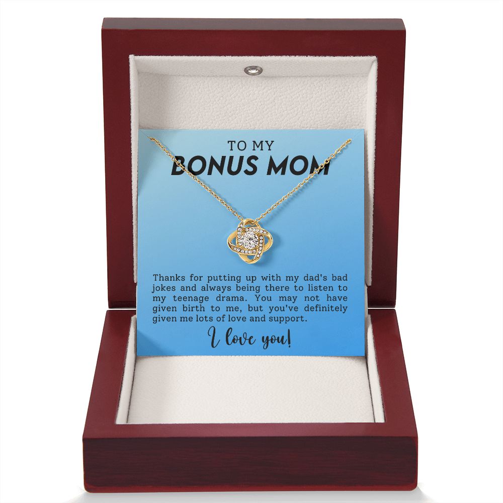 Stepmother Love Knot Necklace Gift-[Heartfelt Family Gift]