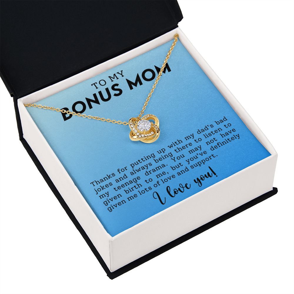 Stepmother Love Knot Necklace Gift-[Heartfelt Family Gift]
