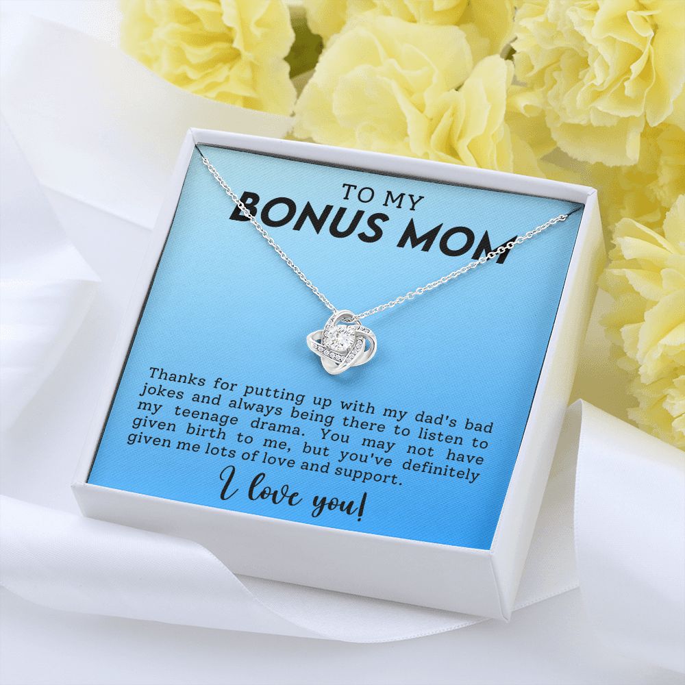 Stepmother Love Knot Necklace Gift-[Heartfelt Family Gift]