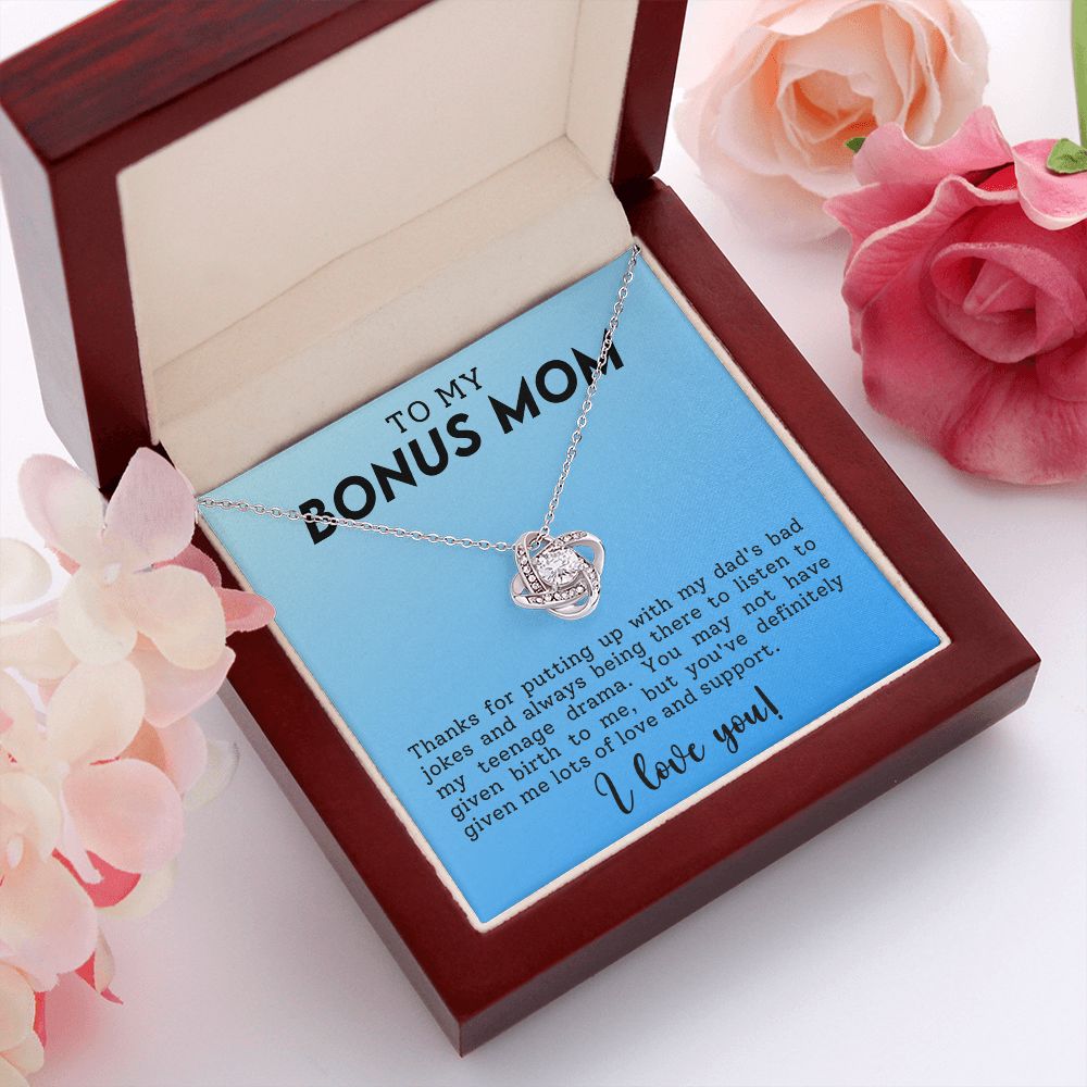 Stepmother Love Knot Necklace Gift-[Heartfelt Family Gift]
