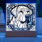 Cute Labrador retriever Acrylic Plaque, Lab Mom Gift, Housewarming gift for pet owner, Faux stained glass bedside lamp, Labdrador Decor, Birthday gift for lab Mom Labrador Lover-[Heartfelt Family Gift]