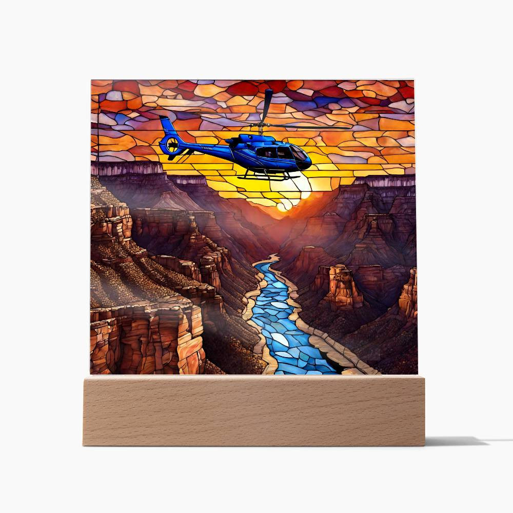 Grand Canyon Acrylic Square Plaque-[Heartfelt Family Gift]