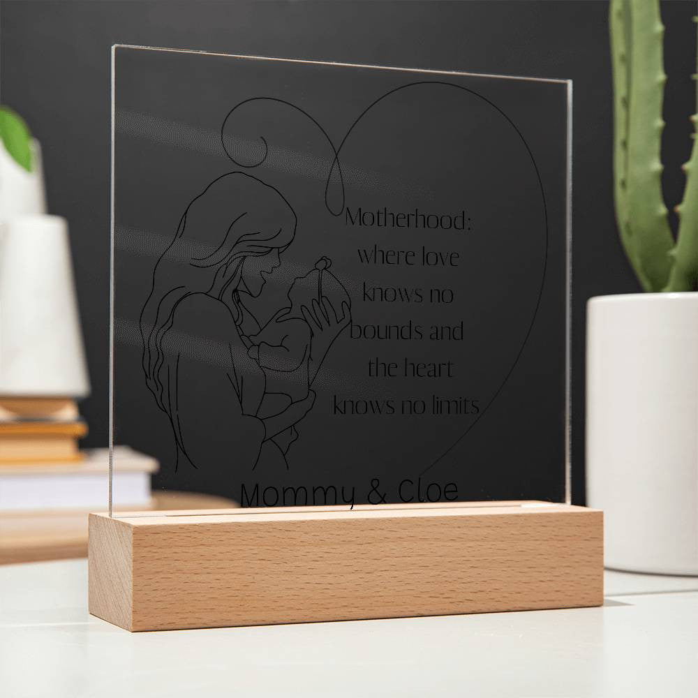 Acrylic Plaque for New Mom, Mother's Day Gift, 1st mothers day, first time mom gift, Mom Acrylic Plaque, 1st time mom,  1st Mothers Day Gifts-[Heartfelt Family Gift]