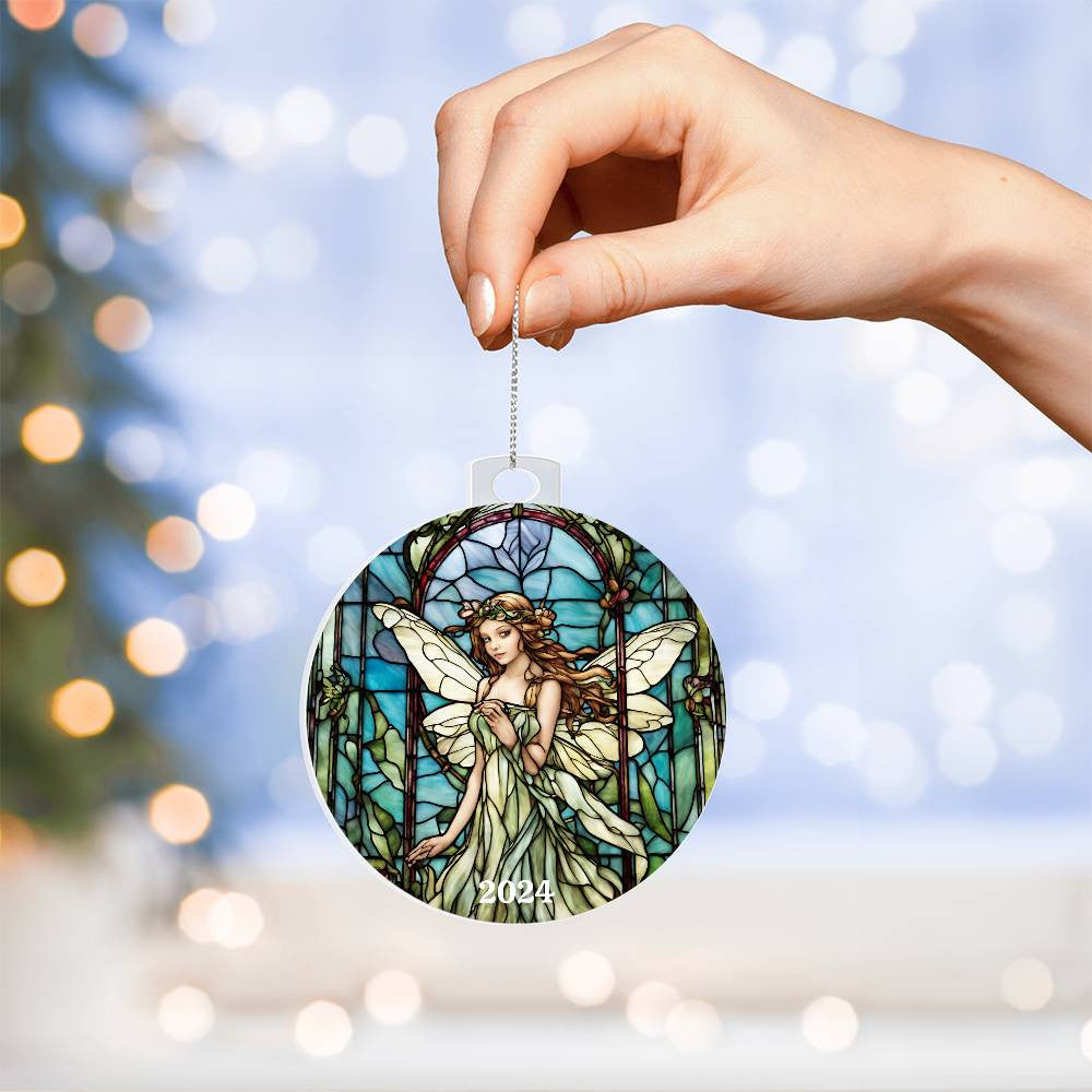 Green fairy Christmas Ornament-[Heartfelt Family Gift]
