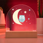 Personalized Owl Night Light for Kids Rooms - Custom Name Nursery Decor  Gift for Children-[Heartfelt Family Gift]