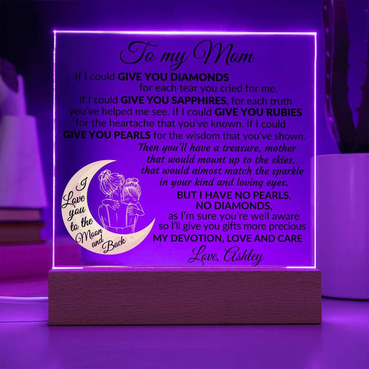 To My Mom Plaque Gift-[Heartfelt Family Gift]