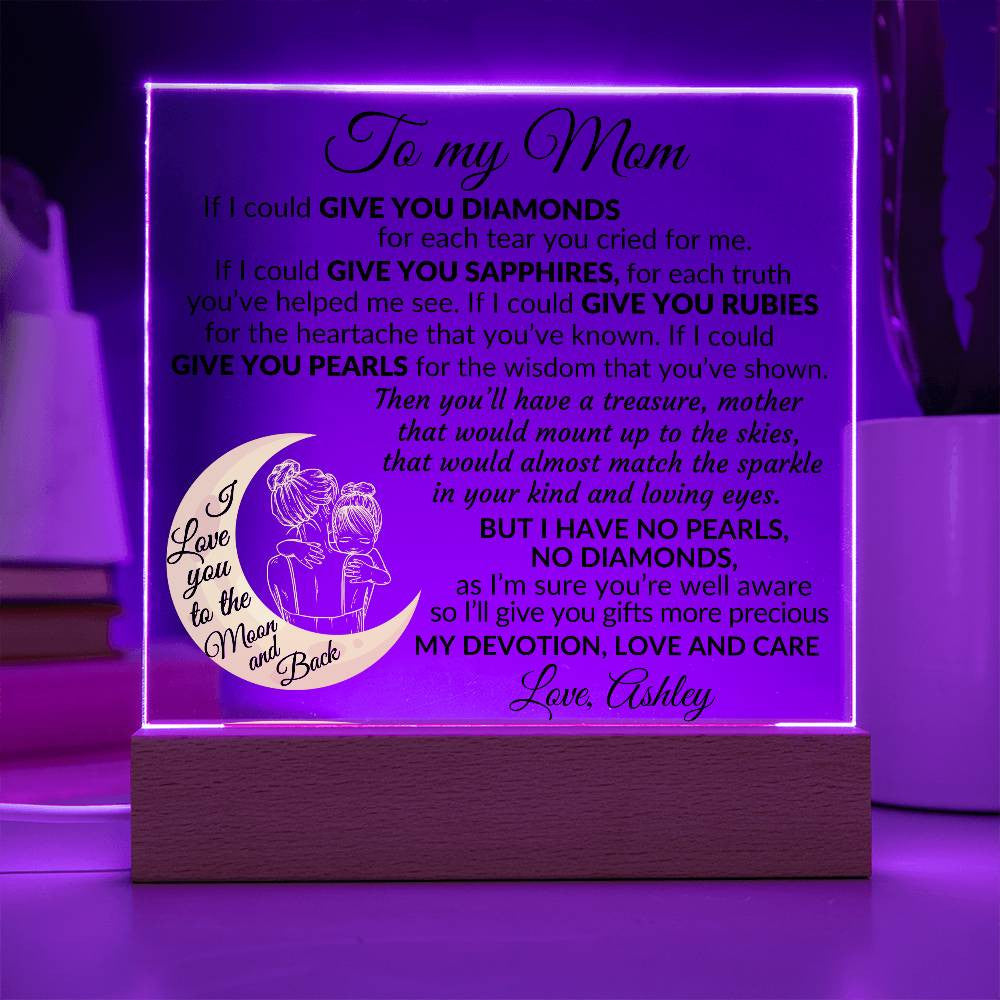 To My Mom Plaque Gift-[Heartfelt Family Gift]