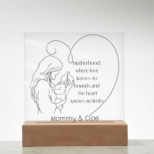 Acrylic Plaque for New Mom, Mother's Day Gift, 1st mothers day, first time mom gift, Mom Acrylic Plaque, 1st time mom,  1st Mothers Day Gifts-[Heartfelt Family Gift]