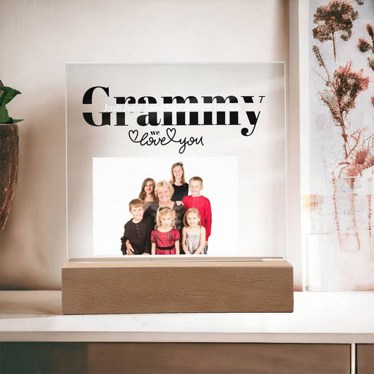 Grammy Personalized Photo Acrylic Plaque-[Heartfelt Family Gift]