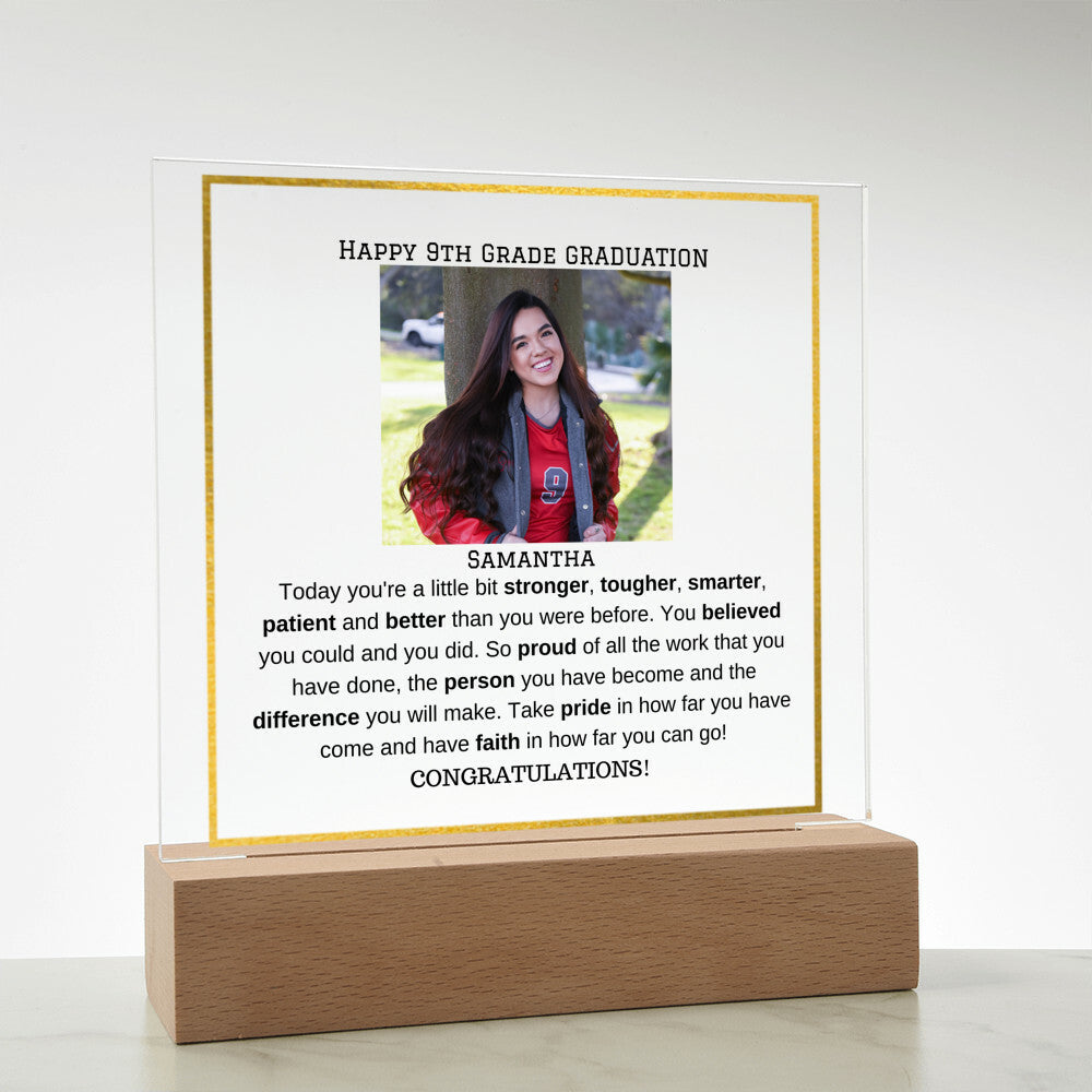 Personalized Photo Plaque - Elementary Middle School Graduation Gift-[Heartfelt Family Gift]
